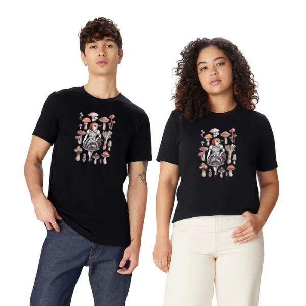 Mushroom Pickers – Lady Woodpecker T Shirt - Image 2