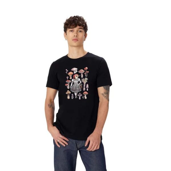 Mushroom Pickers – Lady Woodpecker T Shirt - Image 3