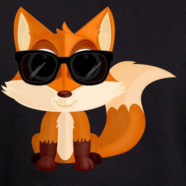 Cool Fox Men’s Hooded Sweatshirt - Image 3