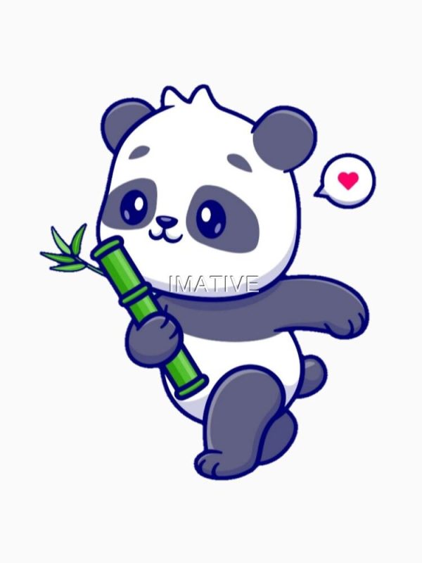 Panda Pals: Adorable Chibi Panda Classic T-Shirt - Image 2