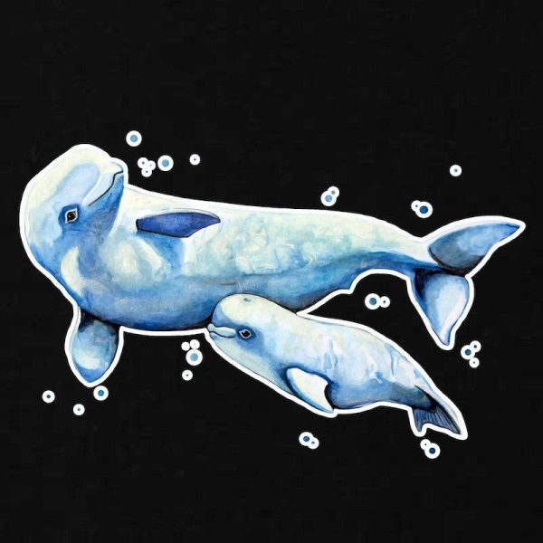 Beluga and Baby Kids T-Shirt - Image 3