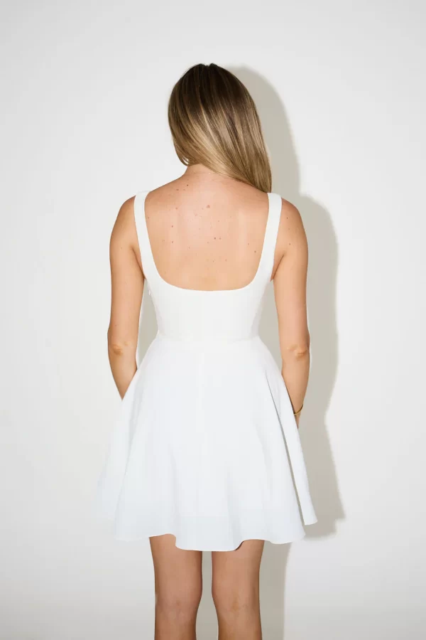 The High Waist Square Neck Mini Dress - Image 4