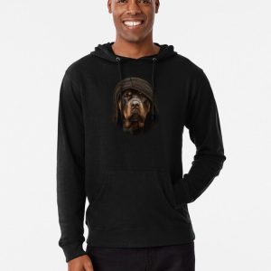 Rottweiler The Boss Dog  Lightweight Hoodie