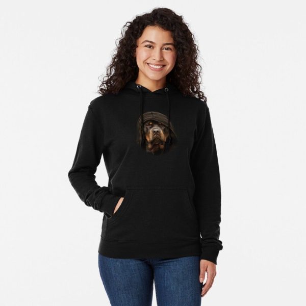 Rottweiler The Boss Dog  Lightweight Hoodie - Image 3