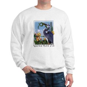 Never Give Up Men’s Crewneck Sweatshirt