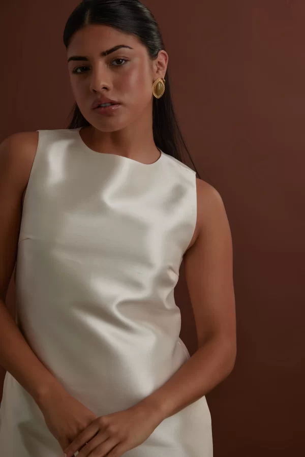 The Satin Shift Dress - Image 7