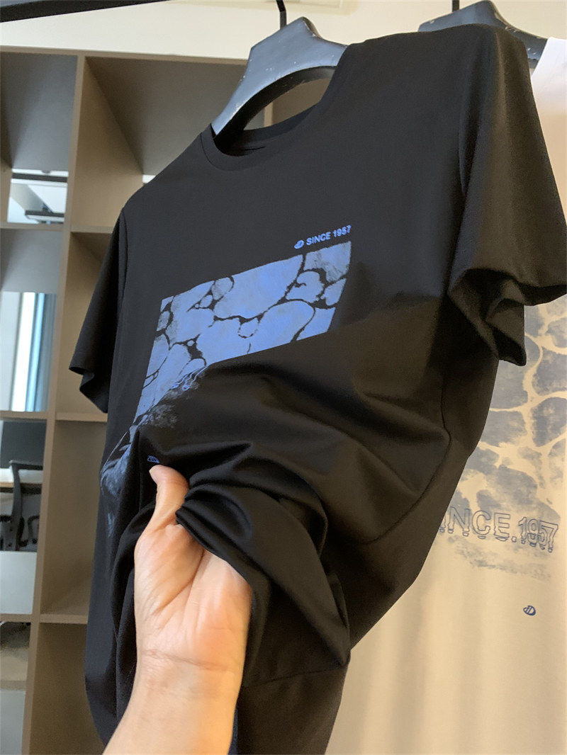 Summer Breathable Printed Round Neck Short Sleeves - Image 3