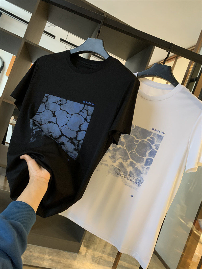 Summer Breathable Printed Round Neck Short Sleeves