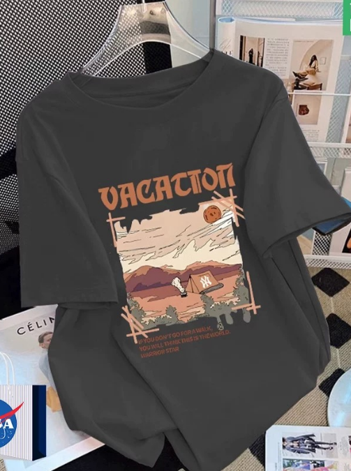 Japanese Style Cotton Short-Sleeved T-Shirt