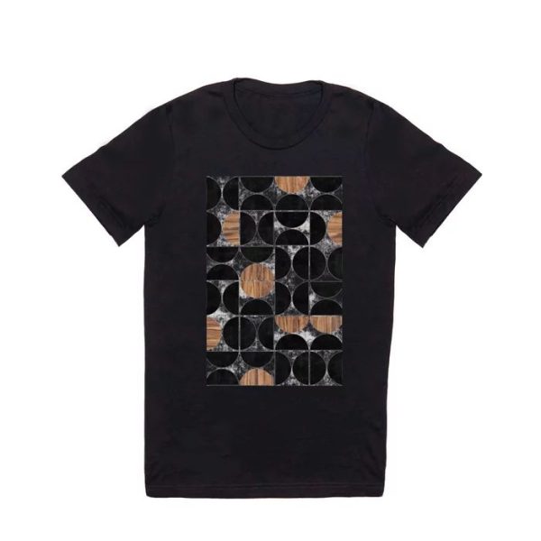 Mid-Century Modern Pattern No.1 – Concrete and Wood T Shirt
