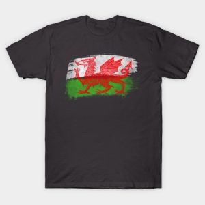 Geometric Welsh Dragon Flag T-Shirt