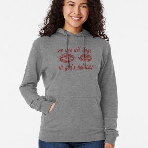 We Are All Dogs In God’s Hot Car – Oddly Specific Meme Lightweight Hoodie