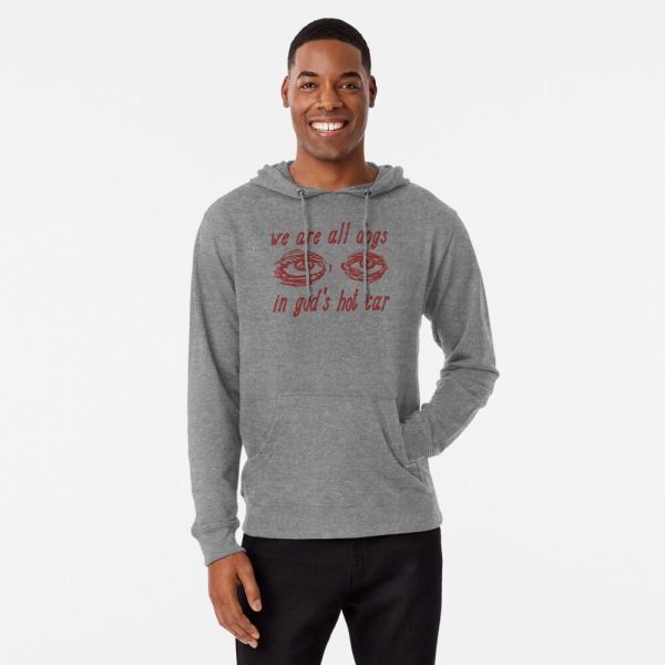 We Are All Dogs In God’s Hot Car – Oddly Specific Meme Lightweight Hoodie - Image 3
