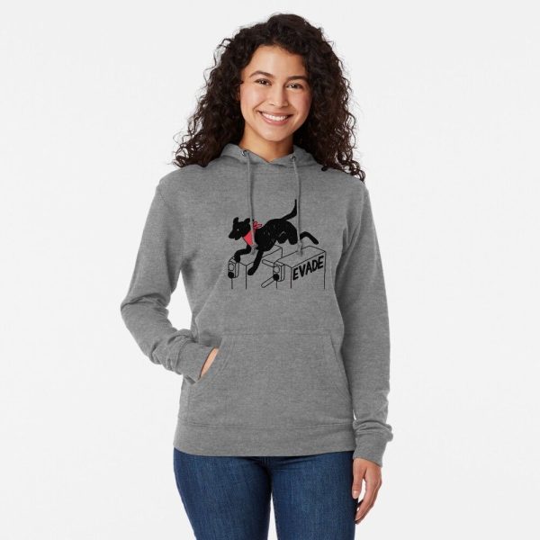 Negro Matapacos Riot Dog – Protest， Fare Evasion， Street Art  Lightweight Hoodie - Image 3