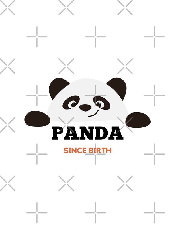 Panda Since Birth Sticker Graphic T-Shirt - Image 2