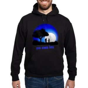 Moonlight Couple Love Men’s Hooded Sweatshirt