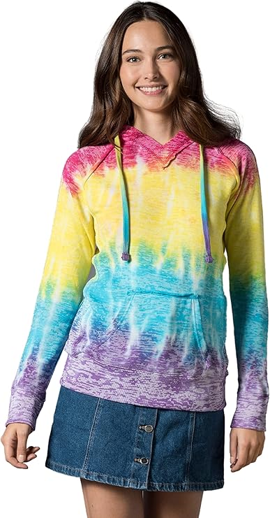 Sweatshirts Hoodies for Women Rainbow Lightweight Pullover - Cotton Fleece Hoodie for Fall Winter Outfits