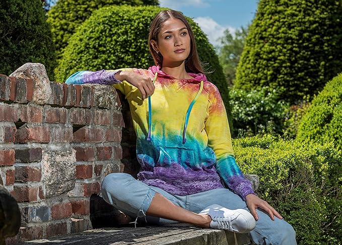 Sweatshirts Hoodies for Women Rainbow Lightweight Pullover - Cotton Fleece Hoodie for Fall Winter Outfits - Image 2