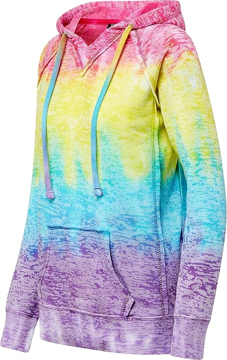 Sweatshirts Hoodies for Women Rainbow Lightweight Pullover - Cotton Fleece Hoodie for Fall Winter Outfits - Image 4